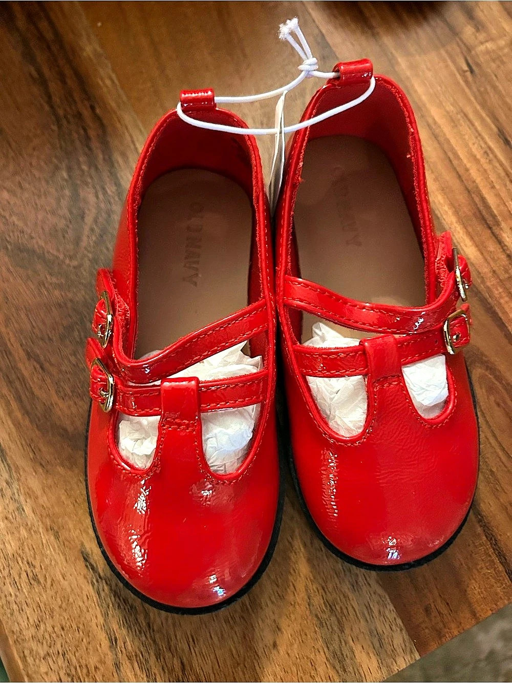 Old Navy Patent Mary Jane Flats for Toddler Girls Red